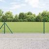 vidaXL Afrasteringspaal Groen 100 x 0,5 m (19 x 19 mm gaas)
