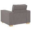 vidaXL Bank 3 pcs Taupe 220 x 80 x 84 cm Linnen-mix stof