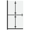 vidaXL Inloopdouchewand inklapbaar 100x190 cm ESG-glas mat