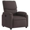 vidaXL Fauteuil verstelbaar stof donkerbruin
