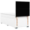 vidaXL Boxspring met matras kunstleer wit 80x200 cm