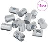 vidaXL Barrelmoeren 12 pcs Zilver M6 x 13 mm Metaal
