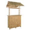 vidaXL Buiten Bartafel Naturel 115 x 95 x 215 cm Bamboe