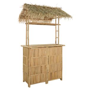 vidaXL Buiten Bartafel Naturel 115 x 95 x 215 cm Bamboe