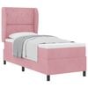 vidaXL Boxspringbed met hoofdeinde Roze 200 x 80 cm Fluweel