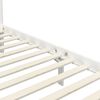 vidaXL Hemelbedframe met 2 lades massief grenenhout wit 100x200 cm