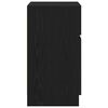 vidaXL Nachtkastjes 2 st 39x35x65 cm bewerkt hout zwart