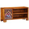 vidaXL TV-meubel 90x30x45 massief acaciahout meerkleurig