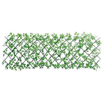 vidaXL Kunstplant klimop op latwerk 5 st uittrekbaar 180x65 cm groen