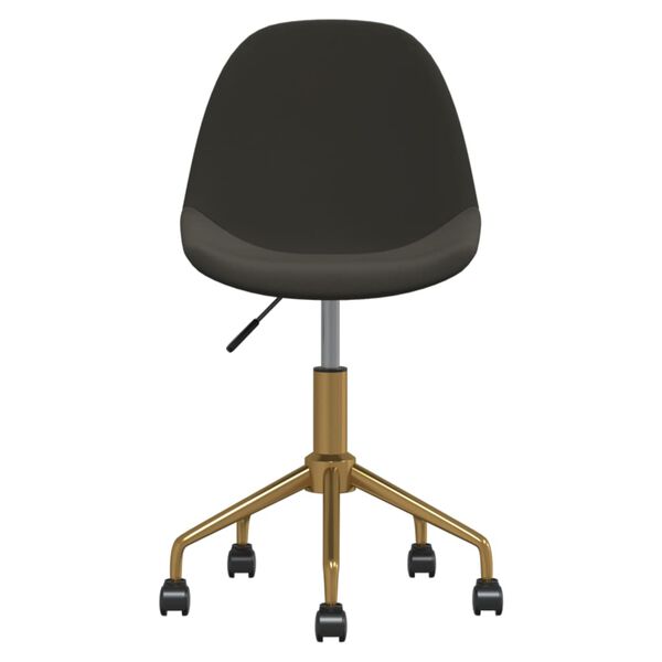 vidaXL Eetkamerstoelen draaibaar 2 st fluweel donkergrijs