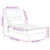 vidaXL Massage chaise longue met bolster stof lichtgrijs