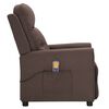 vidaXL Massagestoel stof taupe