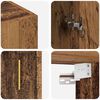 vidaXL Wandkast Wandgemonteerd Oudhout 69,5 x 34 x 90 cm Bewerkt hout