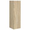 vidaXL Tv-meubelset Wandgemonteerd 3 pcs Sonoma Eiken Bewerkt hout