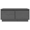 vidaXL Salontafel 80x50x35 cm massief grenenhout grijs