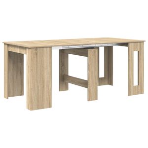 vidaXL Eettafel 180 x 85 x 75 cm Bewerkt hout Sonoma Eiken Rechthoekig