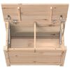 vidaXL Opbergbox 60x32x45,5 cm massief grenenhout