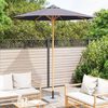 vidaXL Tuinparasol Donkergrijs 240 x 240 x 260 cm Bamboe