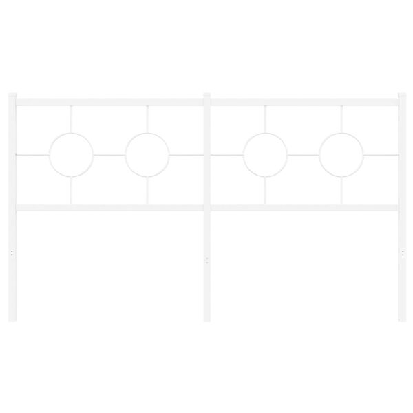 vidaXL Hoofdbord 160 cm metaal wit