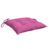 vidaXL Stoelkussens 6 st 40x40x7 cm stof roze