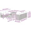 vidaXL Tuin Sofa Set met kussen 11 pcs Beige Poly riet