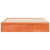 vidaXL Bedframe zonder matras massief grenenhout wasbruin 200x200 cm