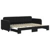 vidaXL Slaapbank met onderschuifbed 80x200 cm fluweel zwart