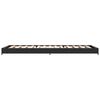 vidaXL Bedframe bewerkt hout en metaal zwart 90x190 cm