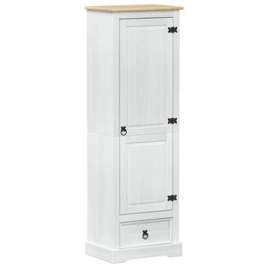 vidaXL Kasten Wit 55 x 38 x 170 cm Massief grenenhout
