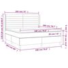 vidaXL Boxspring met matras stof lichtgrijs 180x200 cm