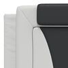 vidaXL Hoofdbordkussen "Viana" 180 cm kunstleer wit en zwart