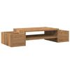 vidaXL Monitorstandaard opbergruimte 70x27x15 cm hout artisanaal eiken