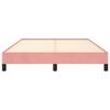 vidaXL Bedframe fluweel roze 140x190 cm
