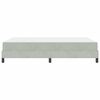 vidaXL Boxspringbed met matras Lichtgrijs 140 x 190 cm Stof