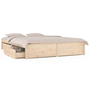 vidaXL Bedframe zonder matras met lades 120x200 cm