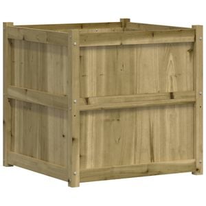 vidaXL Plantenbak 70x70x70 cm ge&iuml;mpregneerd grenenhout