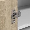 vidaXL Hangkast Sonoma Eik en Wit 57 x 57 x 40 cm Bewerkt hout