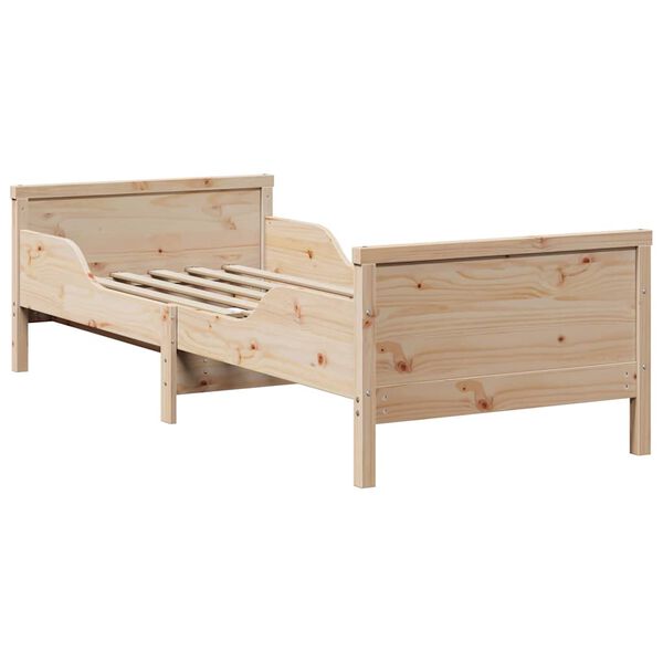 vidaXL Bedframe met hoofdeinde Bruin 80 x 200 cm Bewerkt hout