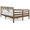 vidaXL Bedframe massief hout honingbruin 140x200 cm