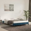 vidaXL Bedframe zonder matras 140x200 cm fluweel donkerblauw