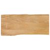 vidaXL Tafelblad met natuurlijke rand 100x40x2,5 cm massief mangohout