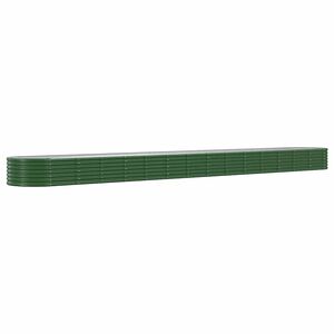 vidaXL Plantenbak 620x80x36 cm gegalvaniseerd staal groen