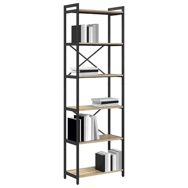 vidaXL Boekenkast Sonoma Eiken 40 x 30 x 85 cm Bewerkt hout