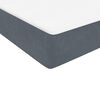 vidaXL Boxspring met matras fluweel donkergrijs 100x210 cm