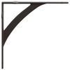 vidaXL Wandplank Beugels 12 st Antiek Bruin 10 x 10 x 3 cm Staal