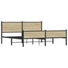 vidaXL Bedframe zonder matras metaal sonoma eikenkleurig 180x200 cm