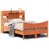 vidaXL Bedframe zonder matras massief grenenhout wasbruin 120x200 cm