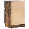 vidaXL Nachtkastjes 2 st 39x35x65 cm bewerkt hout gerookt eikenkleur
