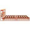 vidaXL Bedframe zonder matras massief grenenhout wasbruin 180x200 cm