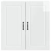 vidaXL Keukenkast met plank Hoogglans wit 80 x 31 x 80 cm Bewerkt hout